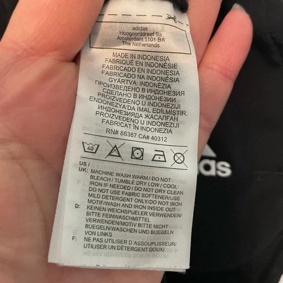 Adidas Women's Pacer 3-Stripes Woven Shorts in black with white stripes - Picture 5 of 5